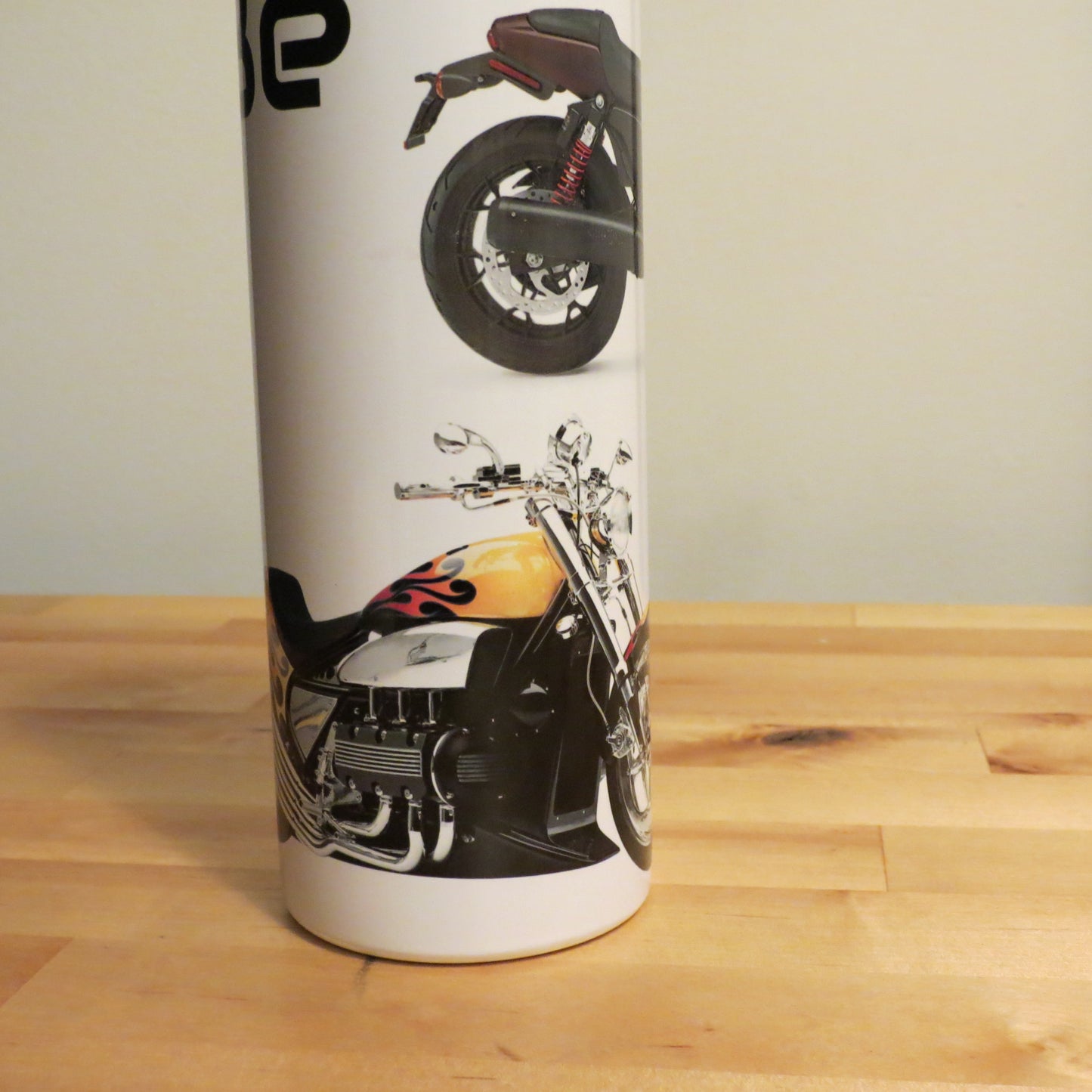 20 oz Skinny Tumbler Men Motorcycle Biker Core Be Free
