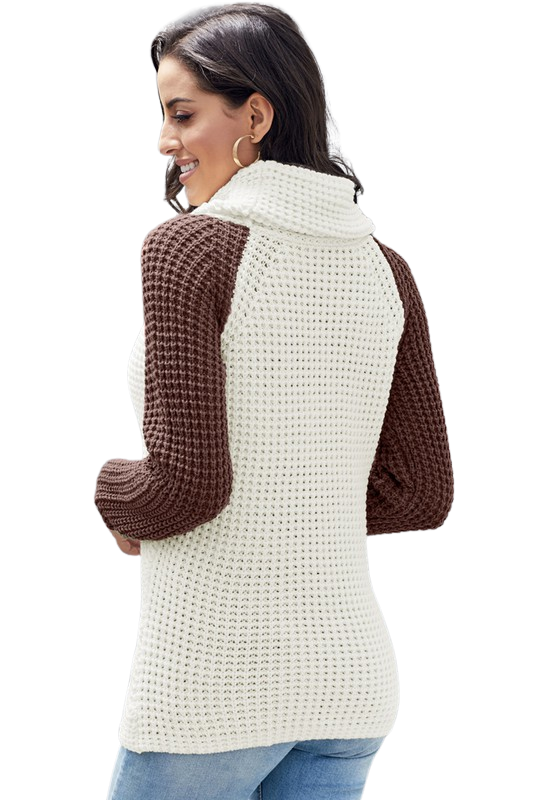 Shiying Fashion Women Sweater Pullover Turtle Cowl Neck Size L XL 2XL