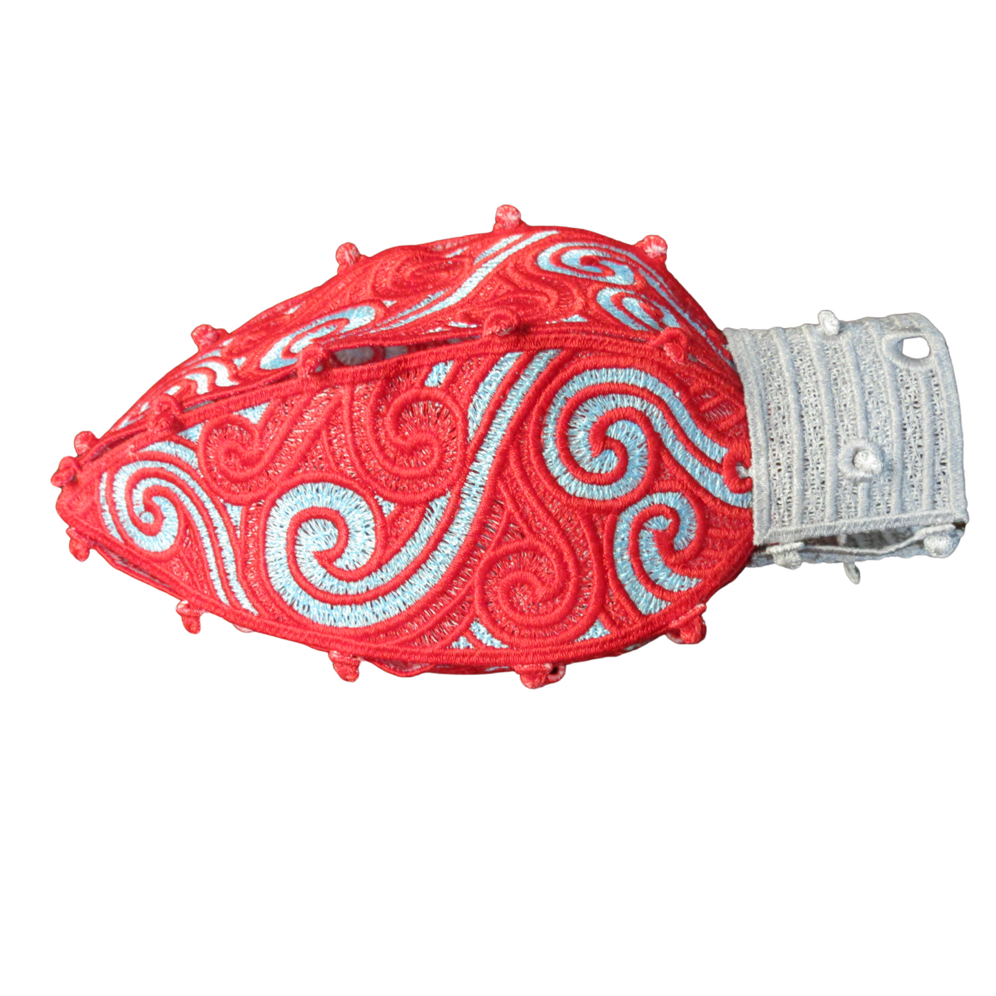 Christmas Embroidery 3D Light Bulb Home Decor