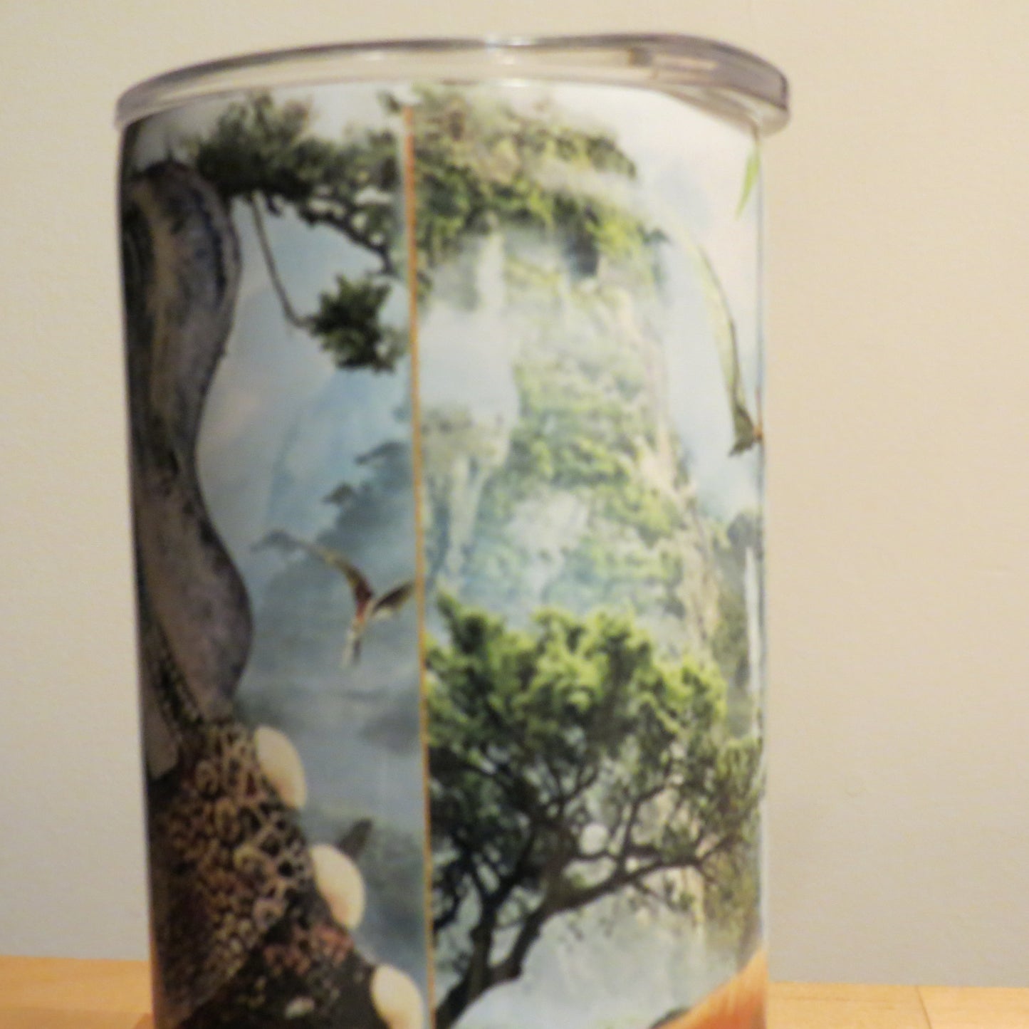 20 oz Tumbler Dinosaur T Rex Stainless Steel Lid Straw