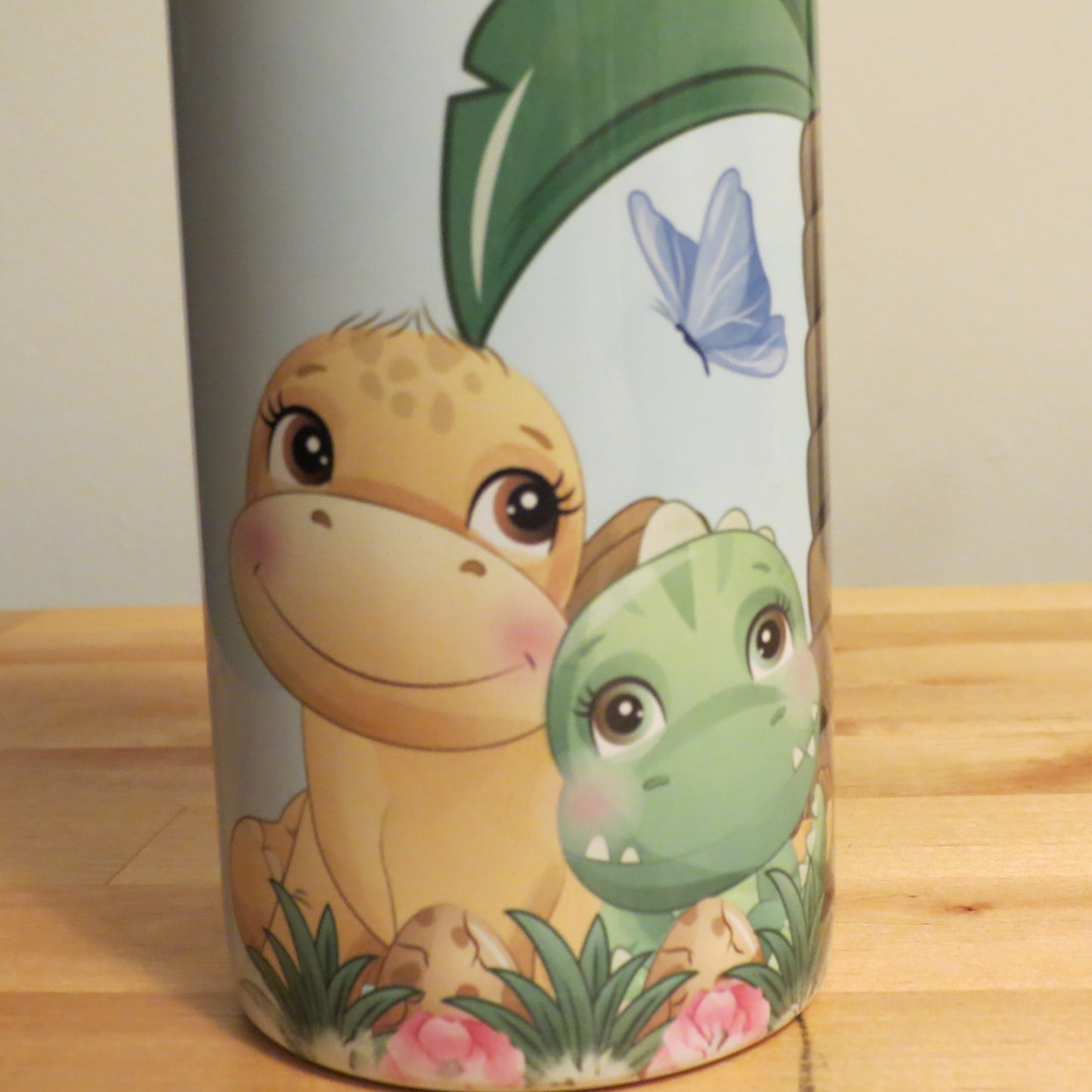 20 oz Tumbler Kids Cute Dinosaur Stainless Steel Lid Straw