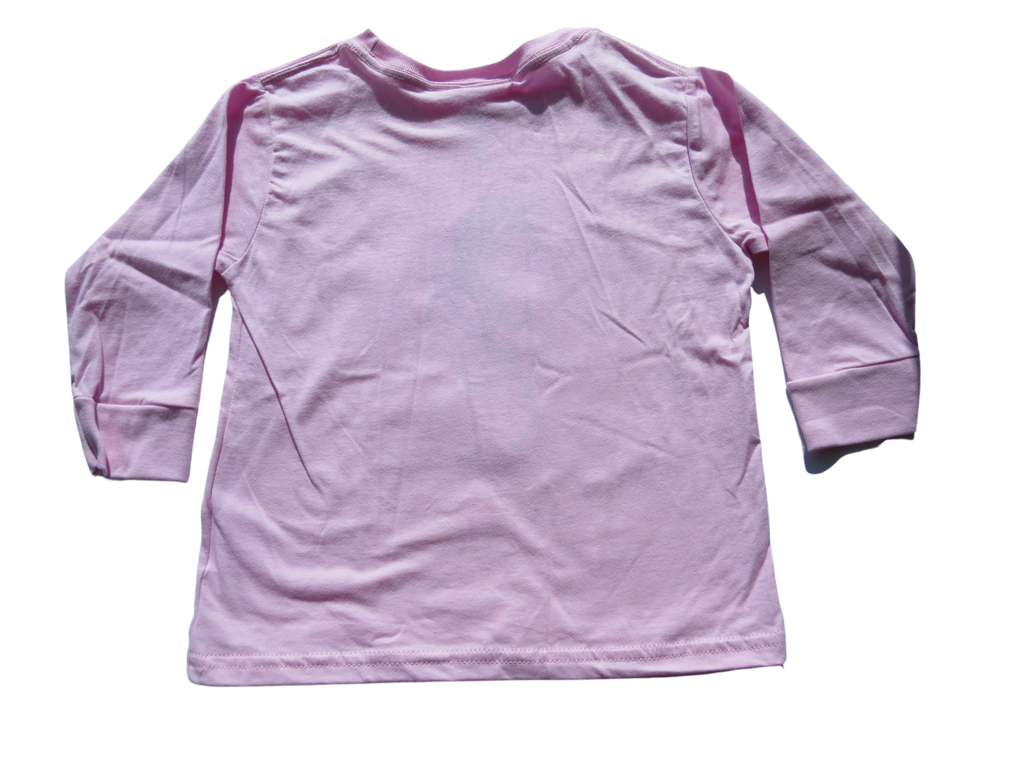 Toddler Girl Long Sleeve T Shirt Size 2T-4T Horse Head Embroidery Pink