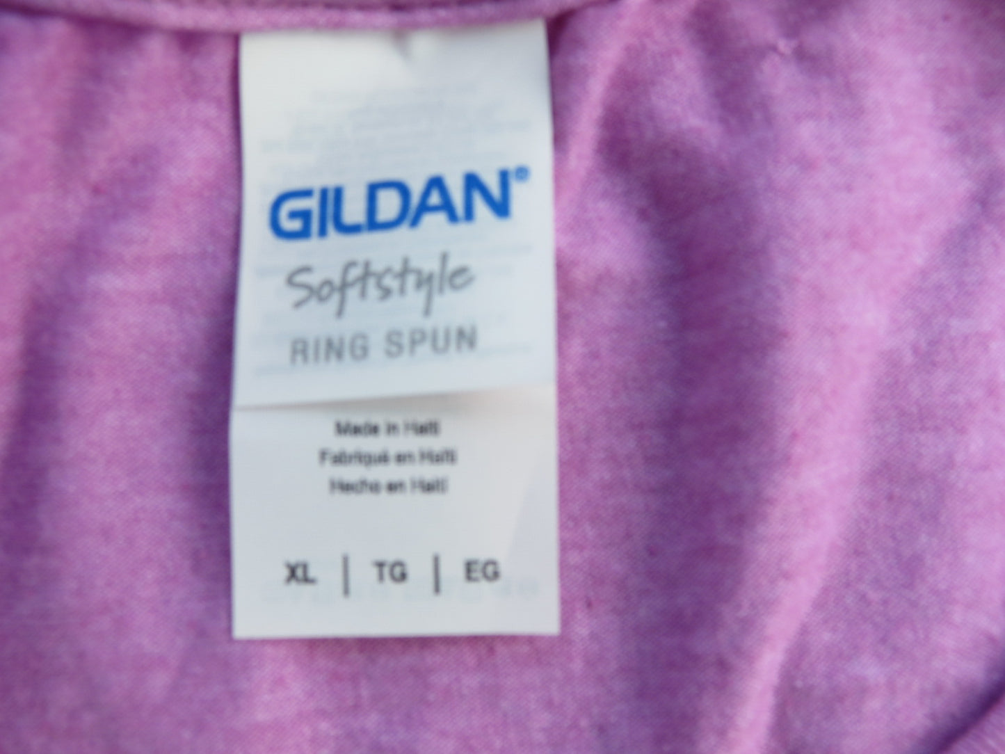 Gildan Softstyle Women T Shirt Size XL Light Purple Afro Women Vinyl