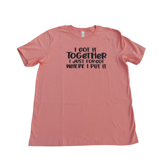 Bella + Canvas Women T Shirt Size Large Funny Saying Sunset I Got it Together